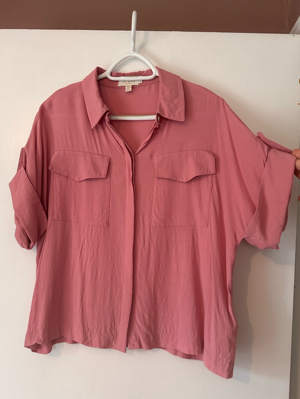 Ted Baker Pink Button-Front Women's Top